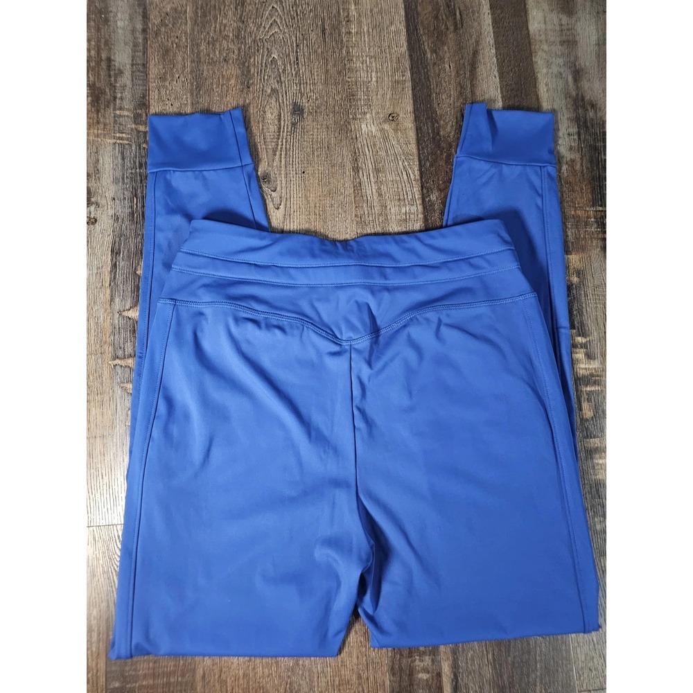 Halara Softly Zero Plush High Waist Drawstring Pocket Plain Full Length Blue Med - Picture 6 of 6